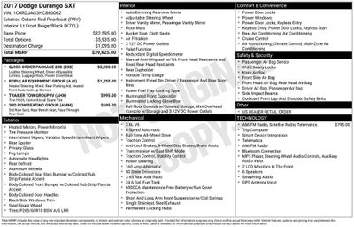 2017 Dodge Durango SXT AWD