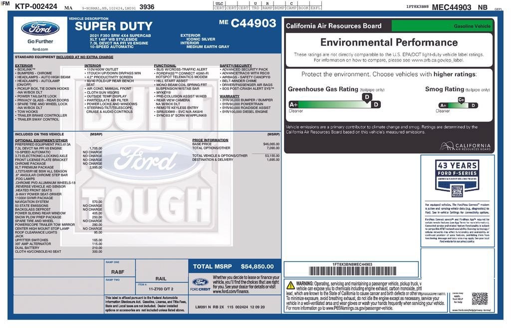 2021 Ford Super Duty F-350 SRW XL