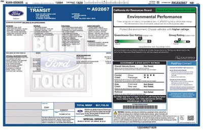 2024 Ford Transit Cargo Van T-250 148" Med Rf 9070 GVWR AWD