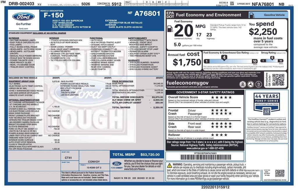 2022 Ford F-150 XLT
