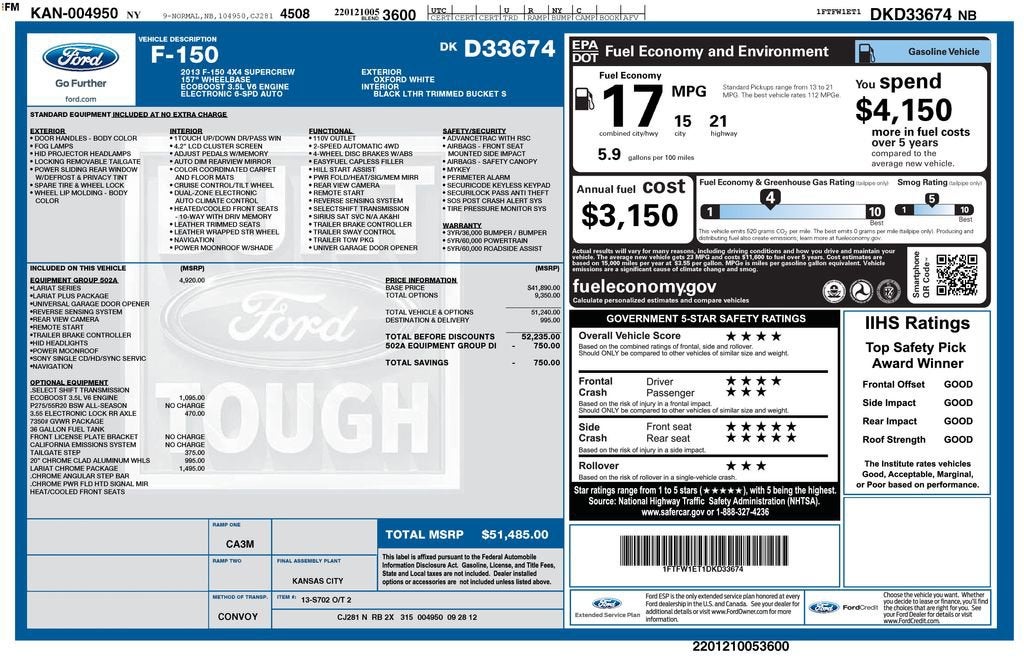 2013 Ford F-150 XL