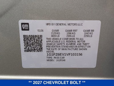 2027 Chevrolet Bolt RS