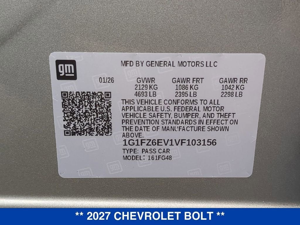 2027 Chevrolet Bolt RS