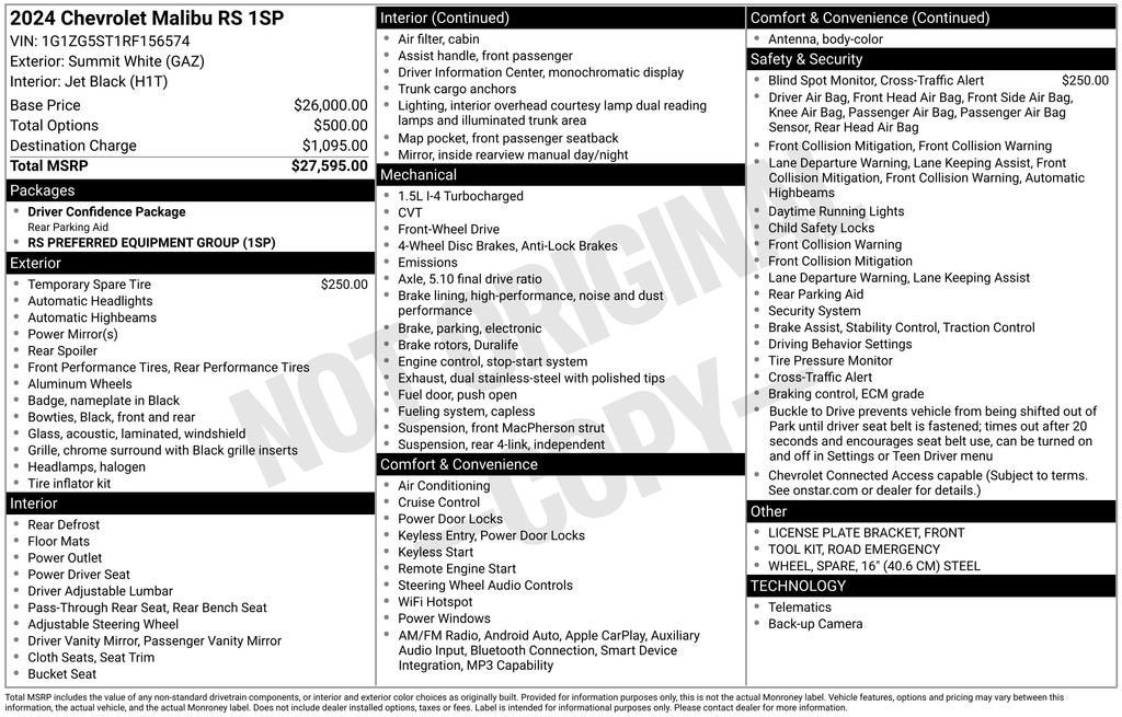 2024 Chevrolet Malibu RS