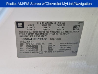 2017 Chevrolet Silverado 2500 HD LTZ