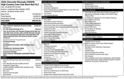 2026 Chevrolet Silverado 2500 HD High Country