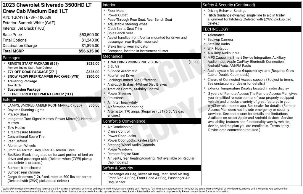 2023 Chevrolet Silverado 3500 HD LT