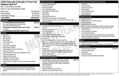 2020 Chevrolet Colorado 4WD LT