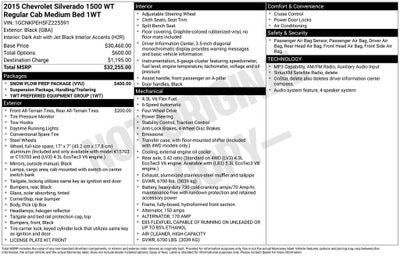 2015 Chevrolet Silverado 1500 Work Truck