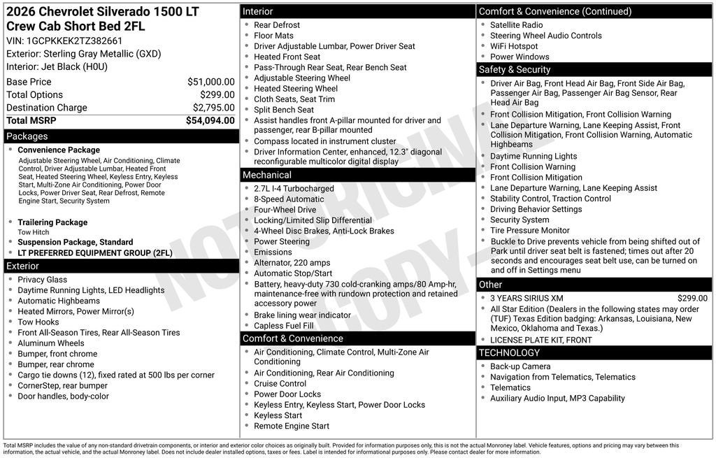 2026 Chevrolet Silverado 1500 LT (2FL)