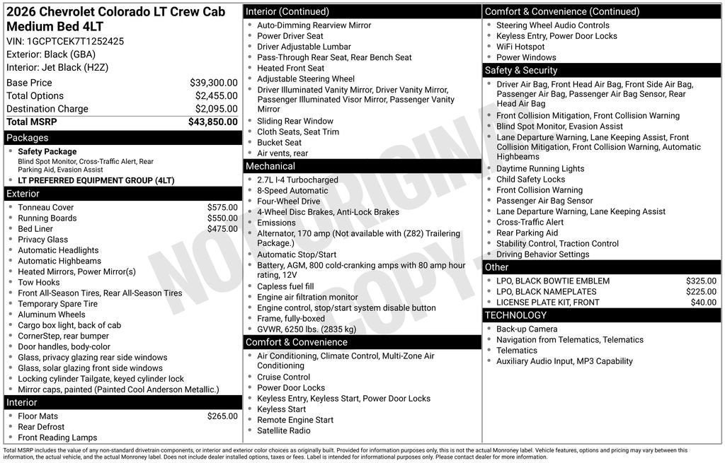 2026 Chevrolet Colorado LT