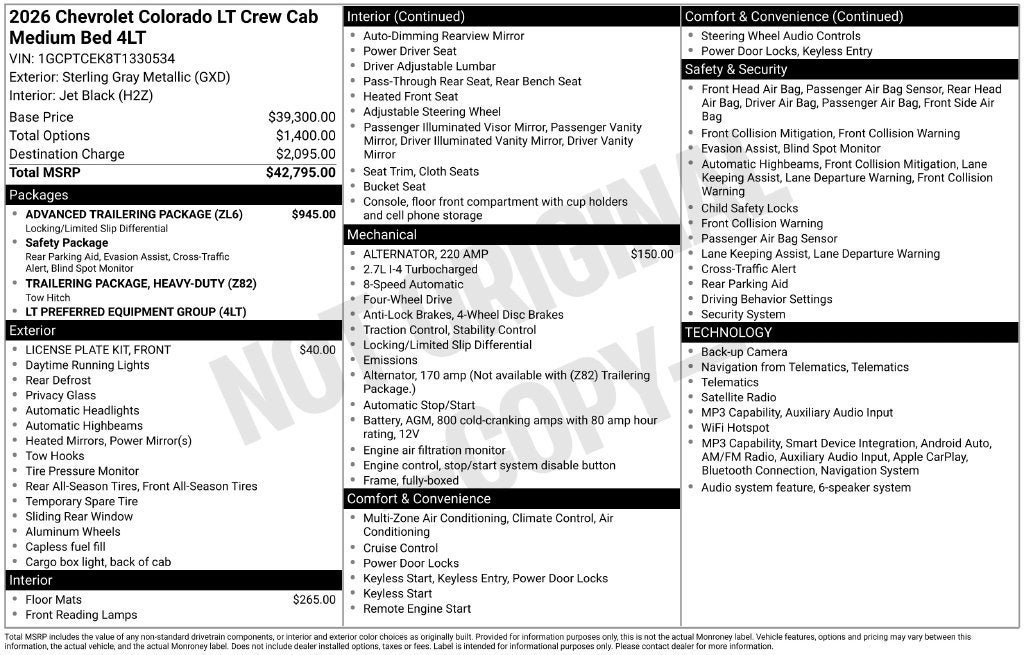 2026 Chevrolet Colorado LT