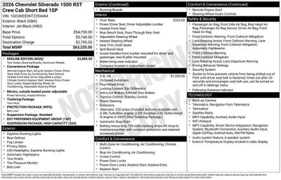 2026 Chevrolet Silverado 1500 RST