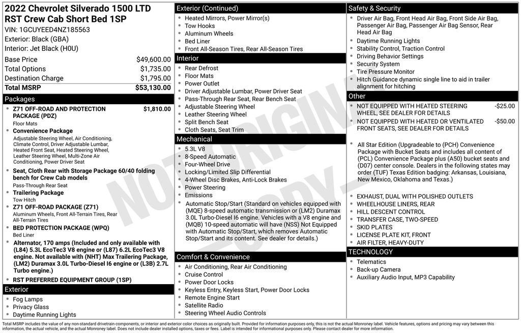 2022 Chevrolet Silverado 1500 LTD RST