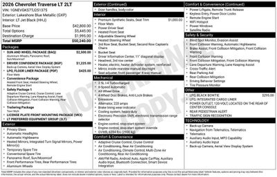 2026 Chevrolet Traverse LT