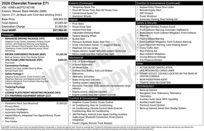 2026 Chevrolet Traverse Z71