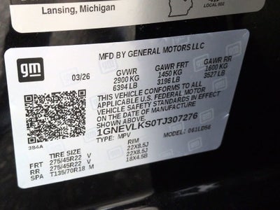 2026 Chevrolet Traverse RS