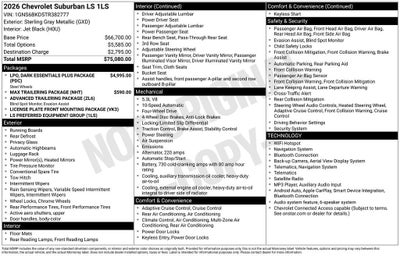 2026 Chevrolet Suburban LS