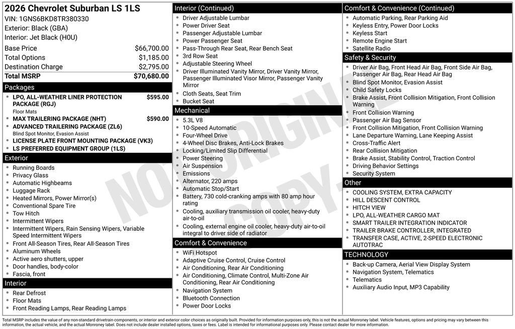 2026 Chevrolet Suburban LS