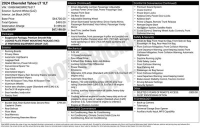 2024 Chevrolet Tahoe LT
