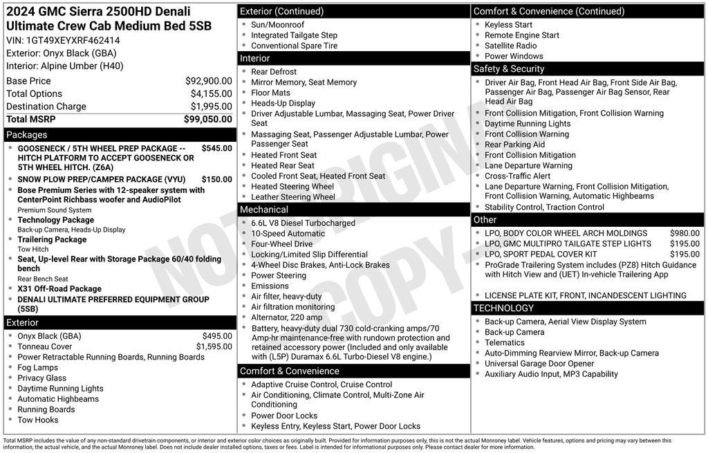 2024 GMC Sierra 2500 HD Denali Ultimate