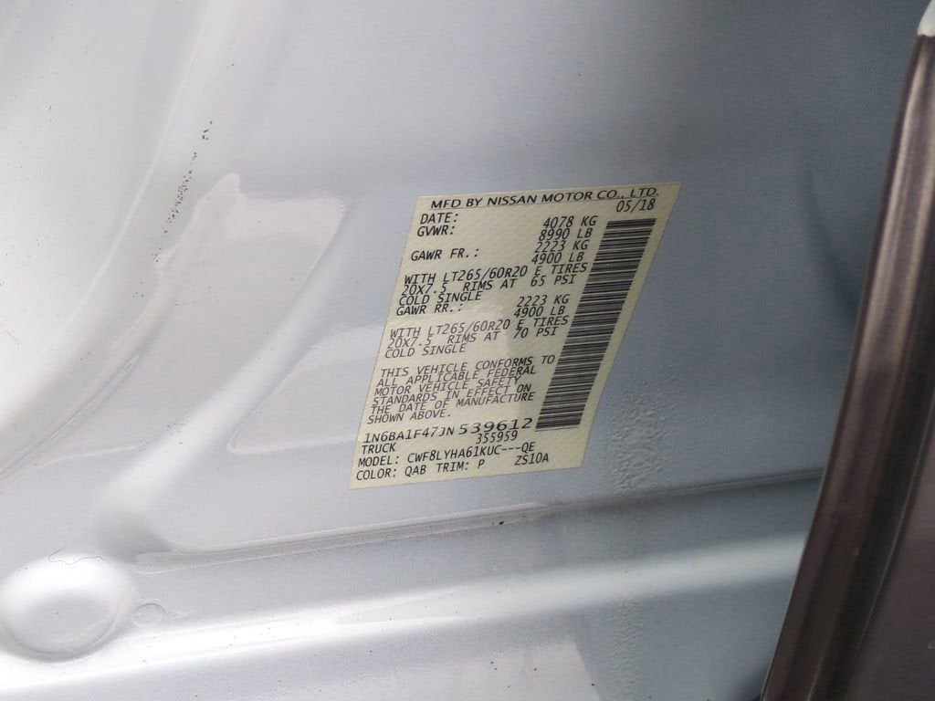 2018 Nissan TITAN XD Platinum Reserve Diesel