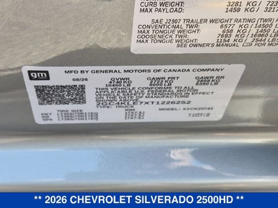 2026 Chevrolet Silverado 2500 HD WT