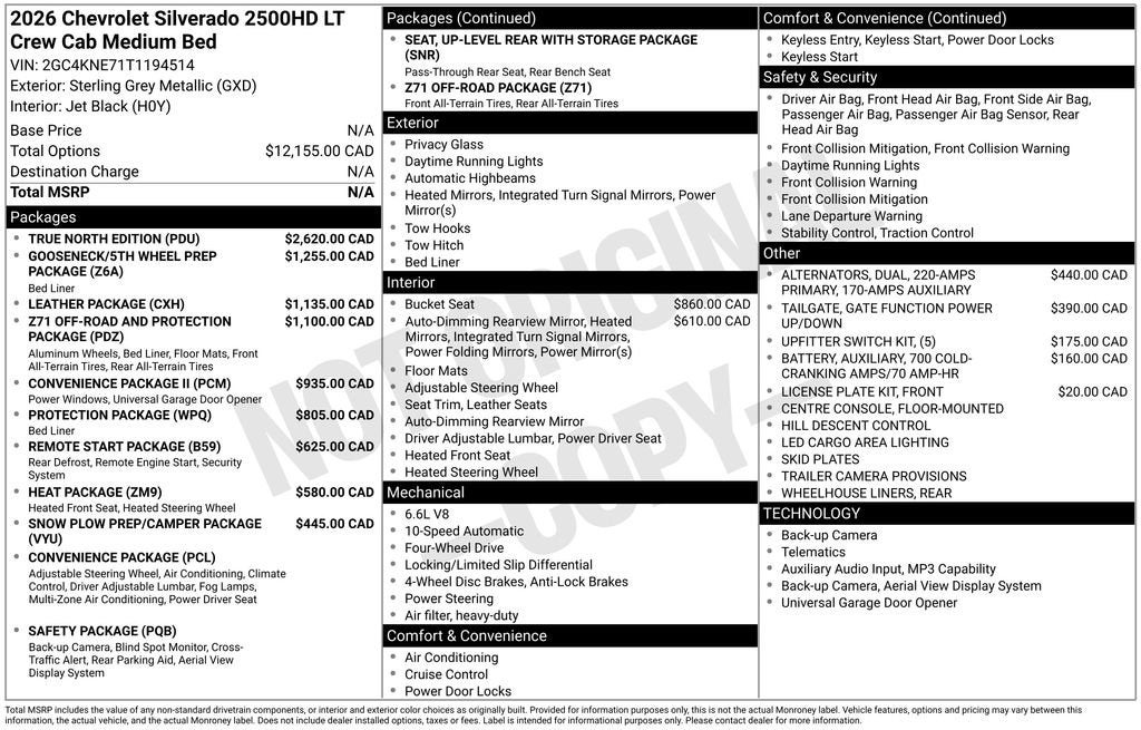 2026 Chevrolet Silverado 2500 HD LT