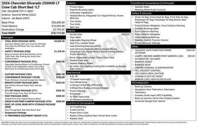 2026 Chevrolet Silverado 2500 HD LT