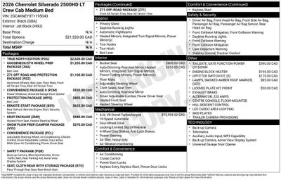 2026 Chevrolet Silverado 2500 HD LT