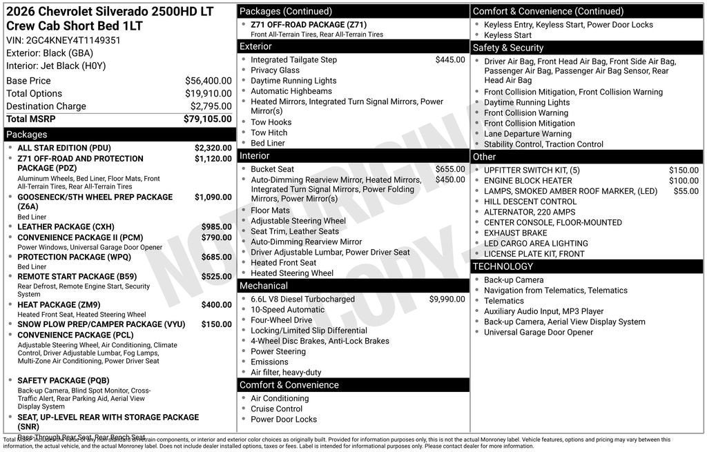 2026 Chevrolet Silverado 2500 HD LT