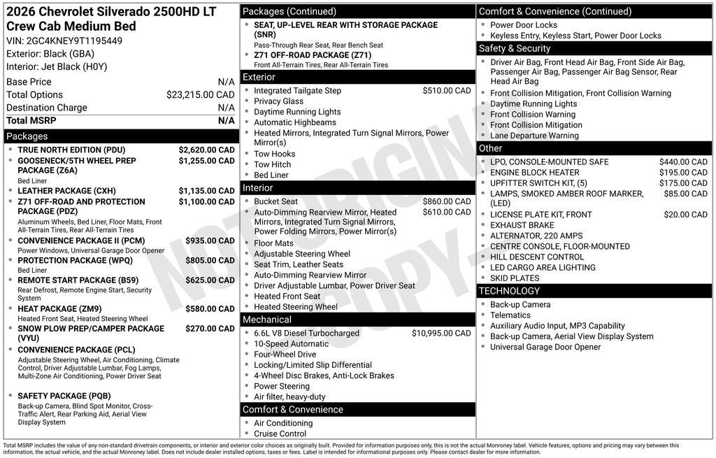 2026 Chevrolet Silverado 2500 HD LT