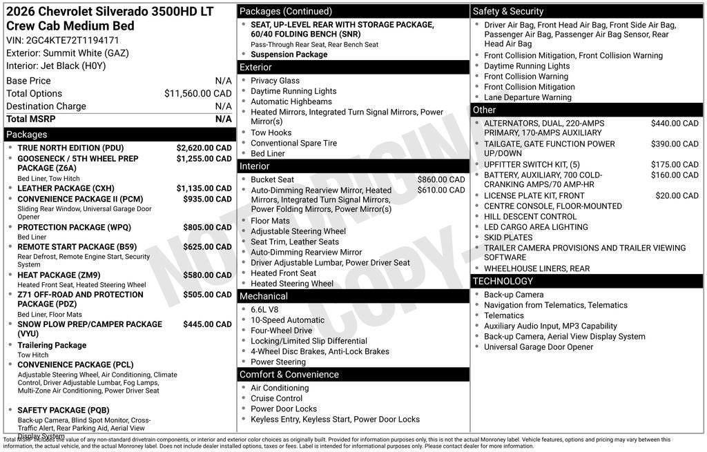 2026 Chevrolet Silverado 3500 HD LT