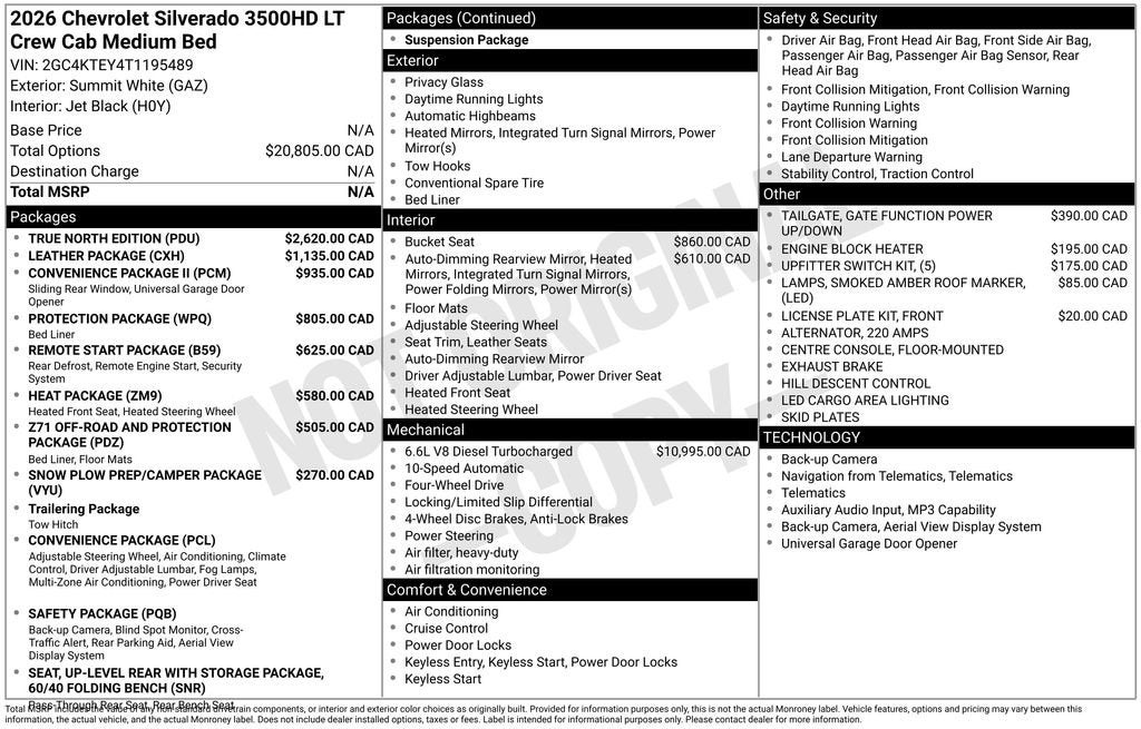 2026 Chevrolet Silverado 3500 HD LT