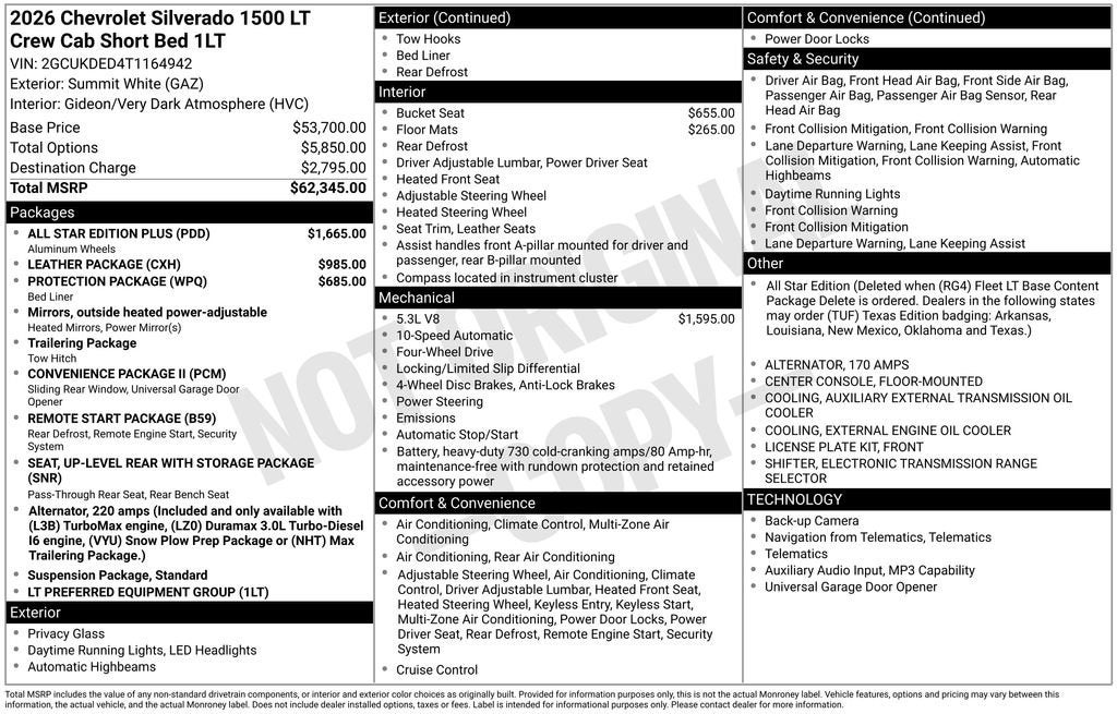 2026 Chevrolet Silverado 1500 LT