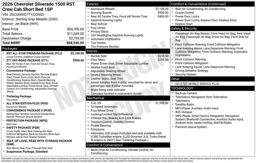 2026 Chevrolet Silverado 1500 RST
