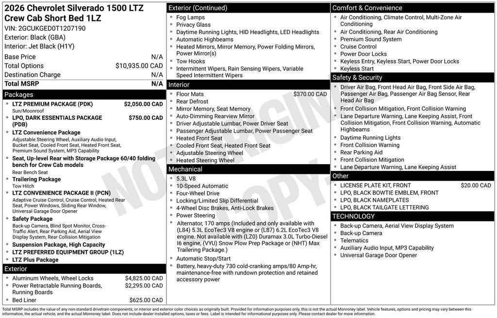 2026 Chevrolet Silverado 1500 LTZ