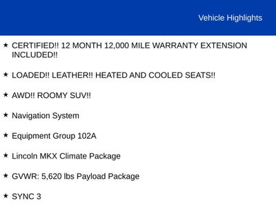 2017 Lincoln MKX Reserve