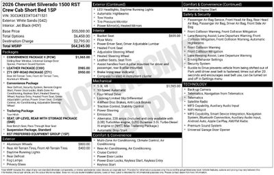 2026 Chevrolet Silverado 1500 RST