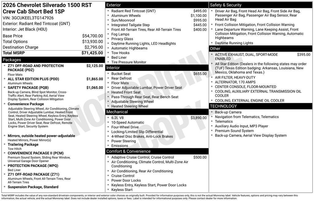 2026 Chevrolet Silverado 1500 RST