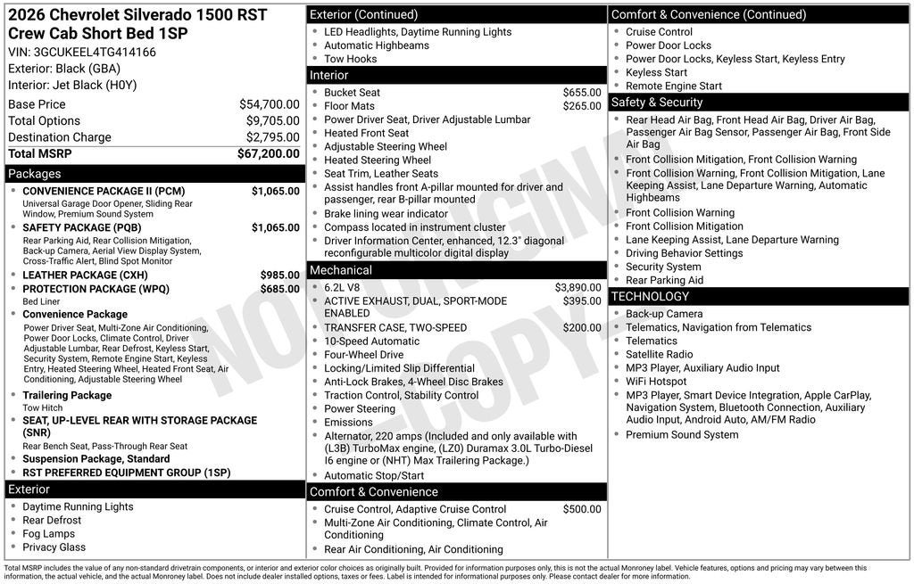 2026 Chevrolet Silverado 1500 RST