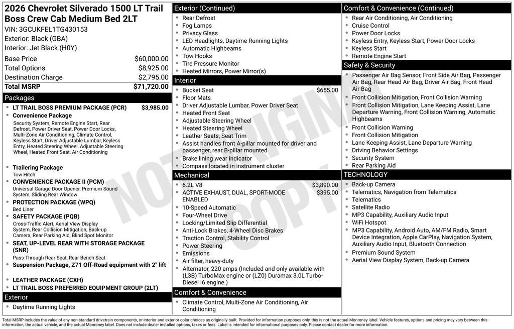 2026 Chevrolet Silverado 1500 LT Trail Boss