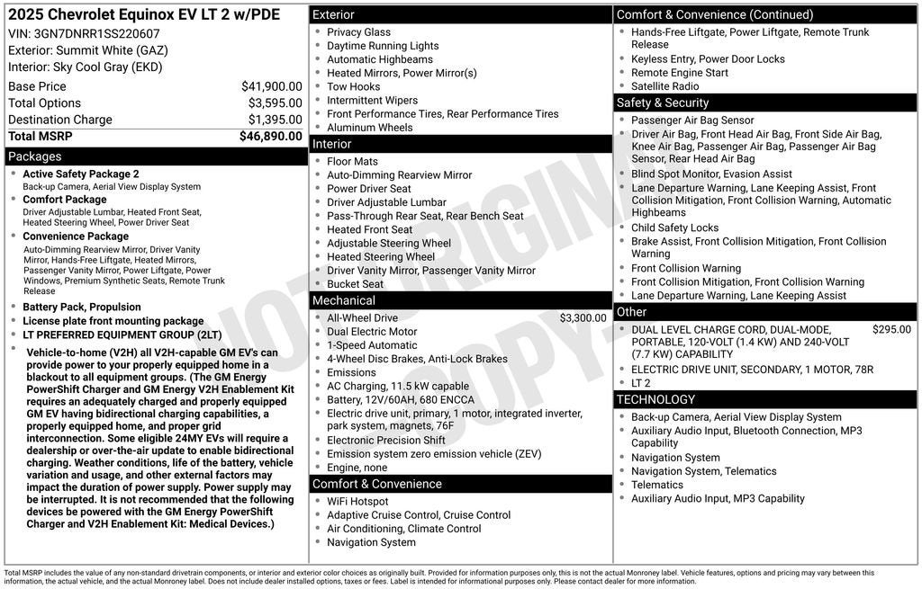 2025 Chevrolet Equinox EV LT