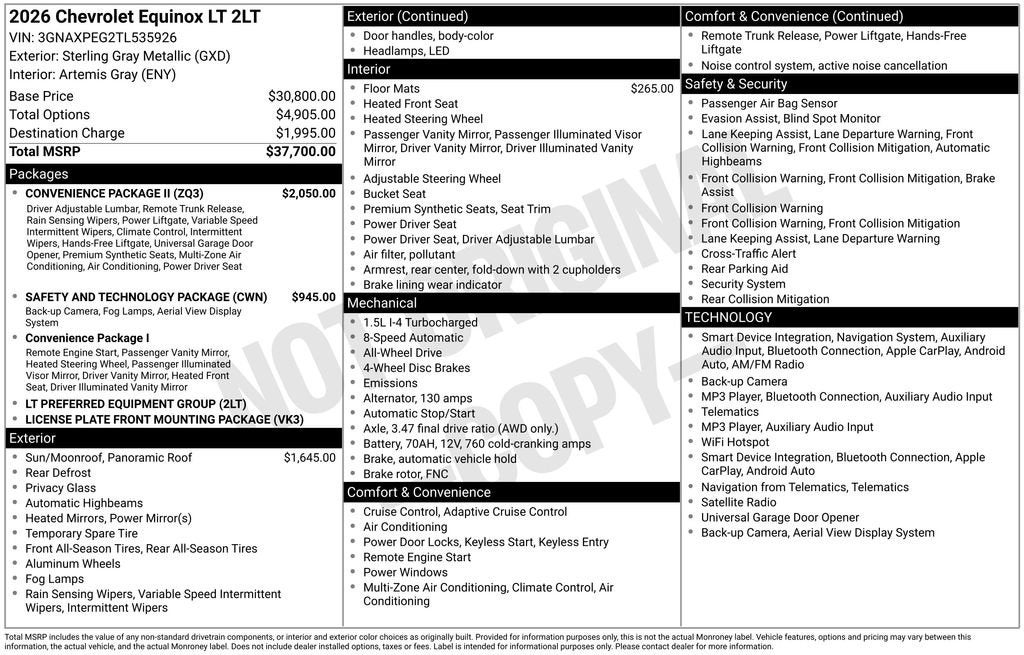 2026 Chevrolet Equinox LT