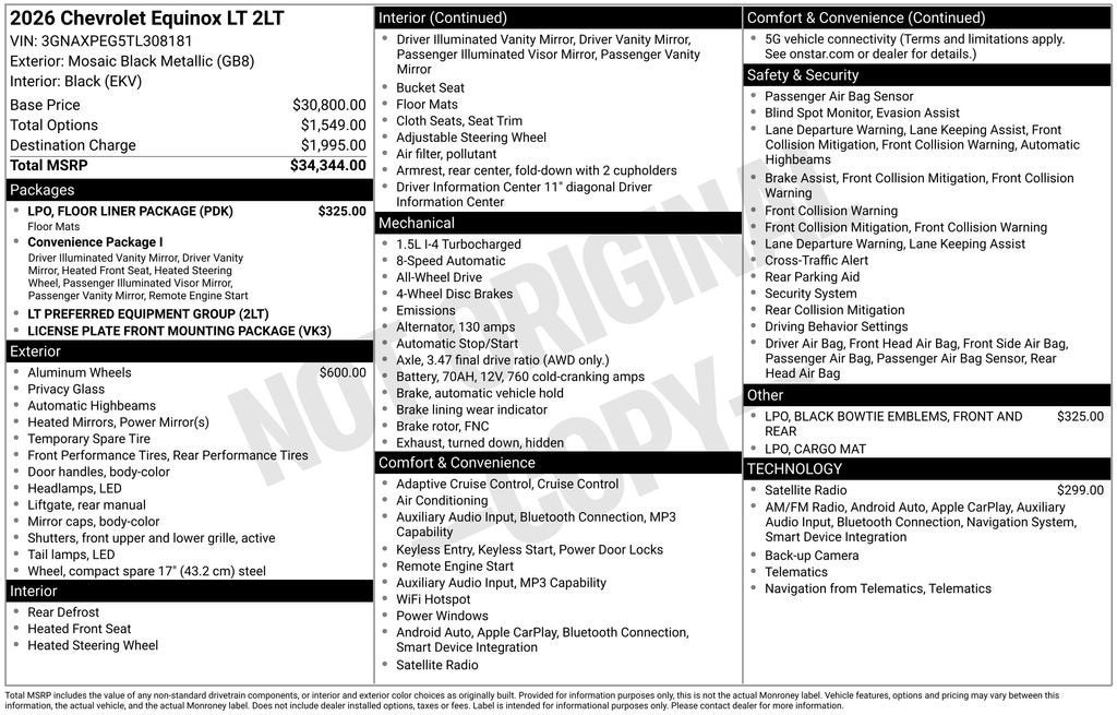 2026 Chevrolet Equinox LT