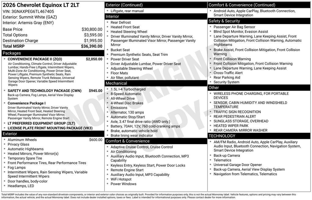 2026 Chevrolet Equinox LT