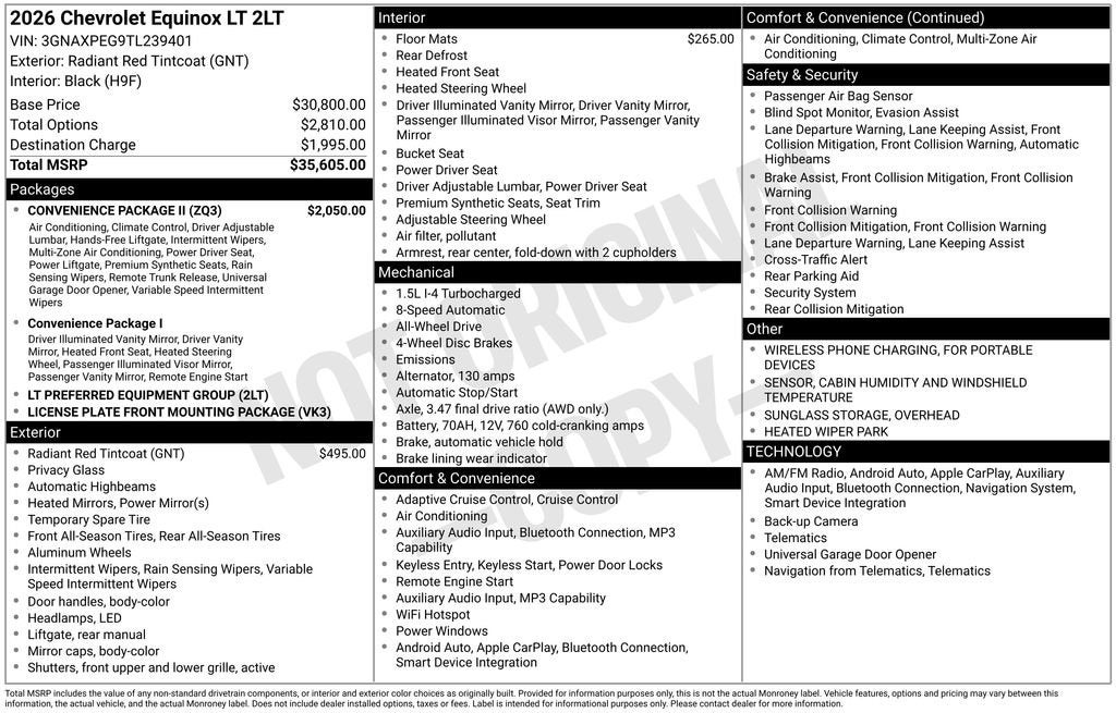 2026 Chevrolet Equinox LT