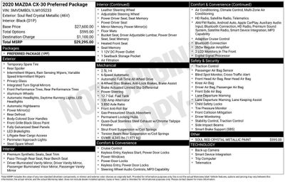 2020 Mazda Mazda CX-30 Preferred Package