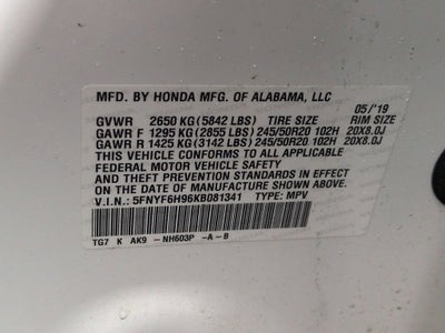 2019 Honda Pilot Touring