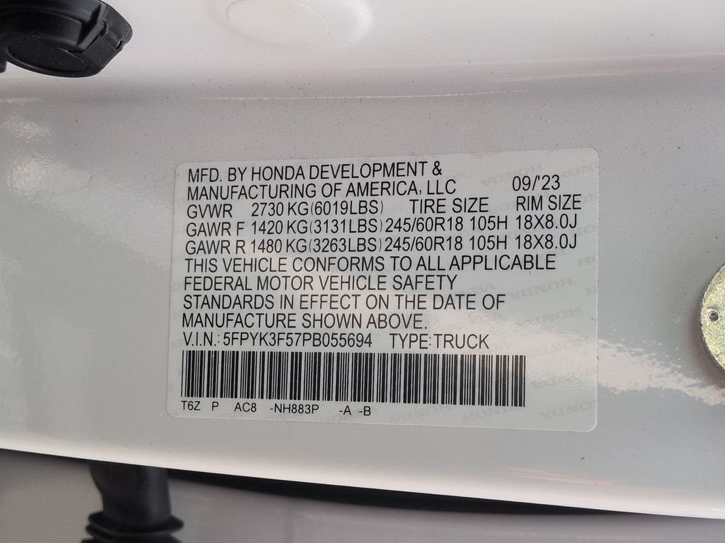 2023 Honda Ridgeline RTL